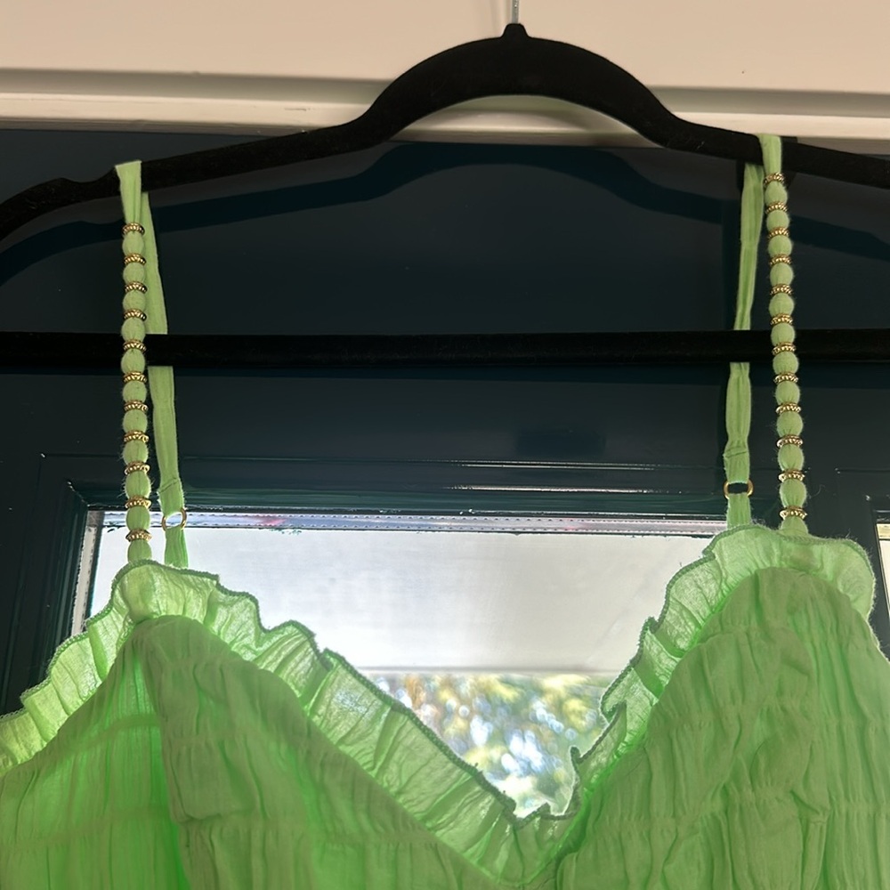 Solid Lora Mini Dress - Lime - Vix - image 8